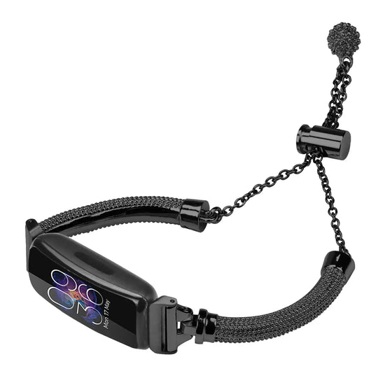 Fitbit Inspire 2, 1, HR Stainless Steel Band - Durable Metal Strap