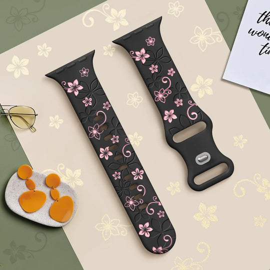 Apple Watch Silicone Strap - Floral Designs