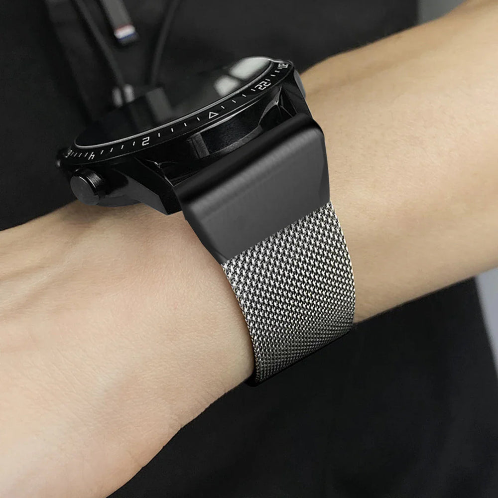 Garmin Stainless Steel Band - Durable Metal Strap Bracelet