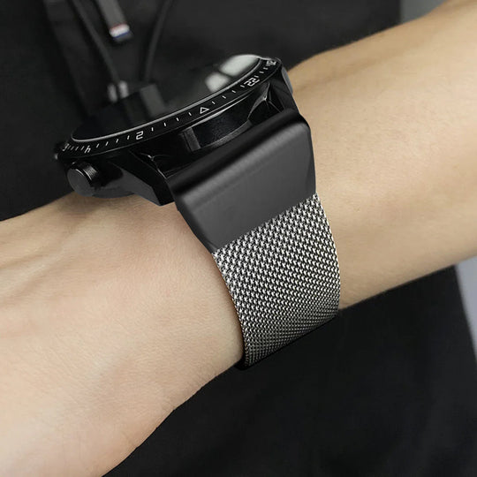 Garmin Stainless Steel Band - Durable Metal Strap Bracelet