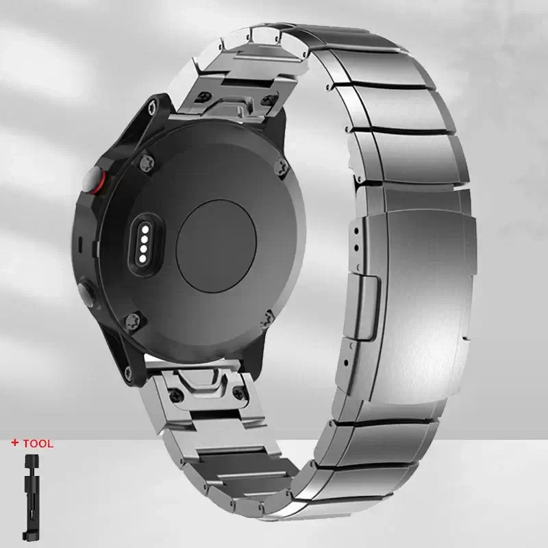 Garmin Steel Band - Modern QuickFit Design Strap