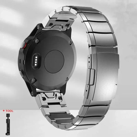 Garmin Steel Band - Modern QuickFit Design Strap