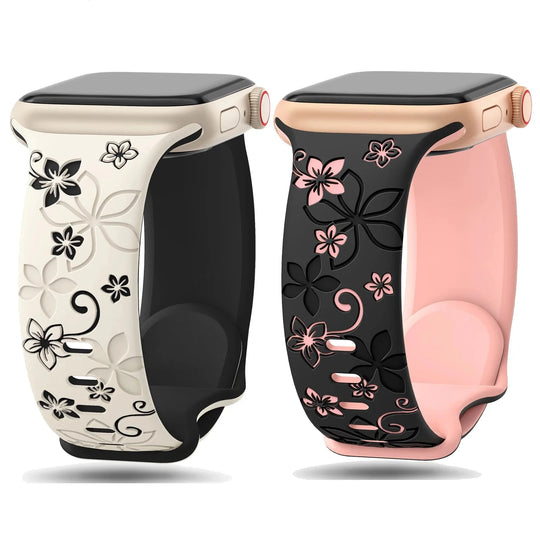 Apple Watch Silicone Strap - Floral Designs