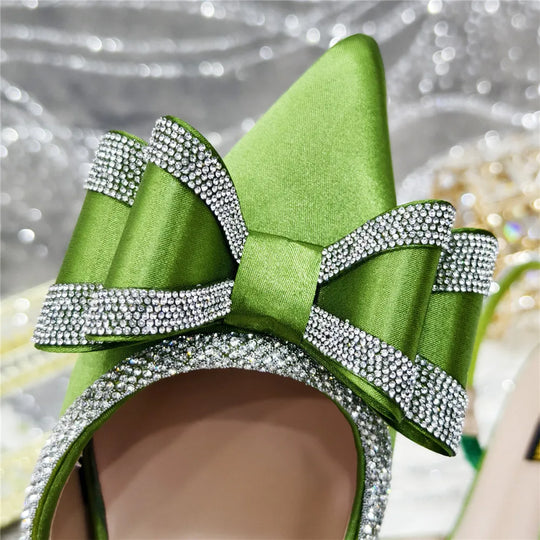 Med Heel Shoes for Women Italian Design Shoes and Bag Set