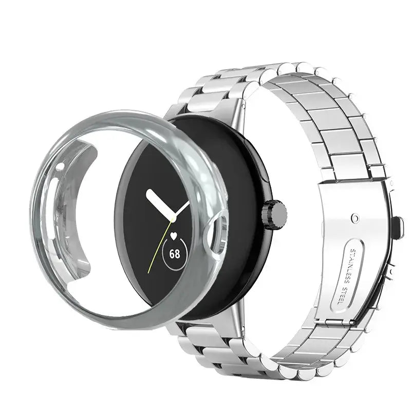 Google Pixel Stainless Steel Band and Case - Premium Design