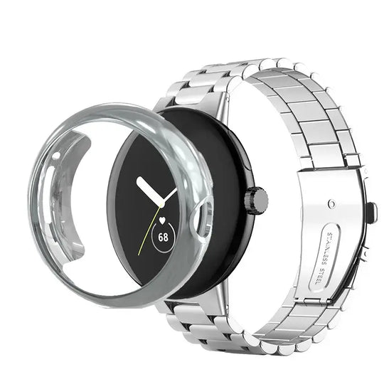 Google Pixel Stainless Steel Band and Case - Premium Design