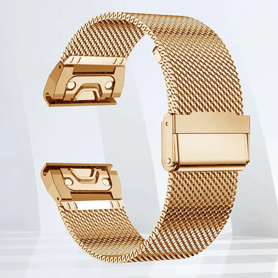 Garmin Stainless Steel Band - Durable Metal Strap Bracelet