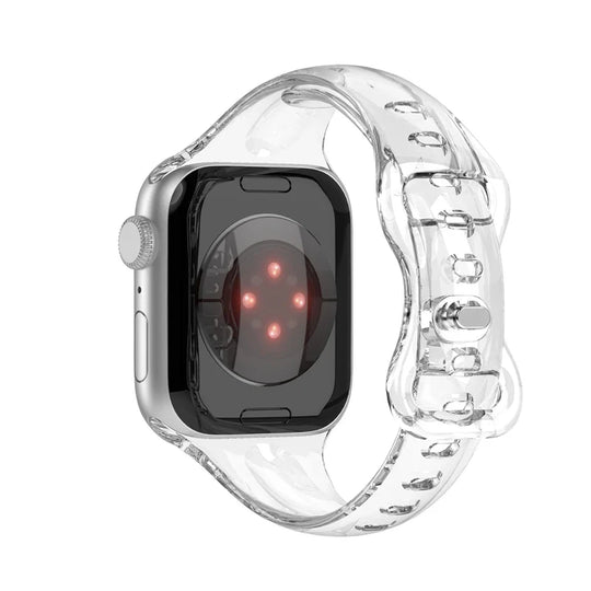 Apple Watch Transparent Strap - Soft Rubber - Clear Design