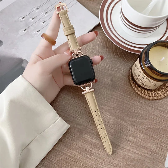 Apple Watch Genuine Leather Strap - Classic Durable Design
