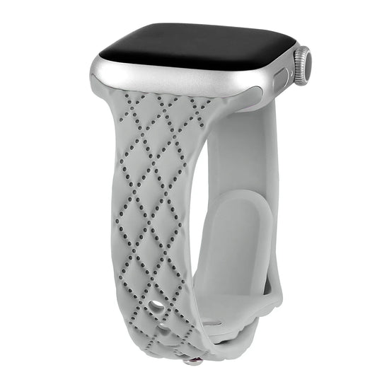 Apple Watch Silicone Strap - Slim Engraved Comfort Fit