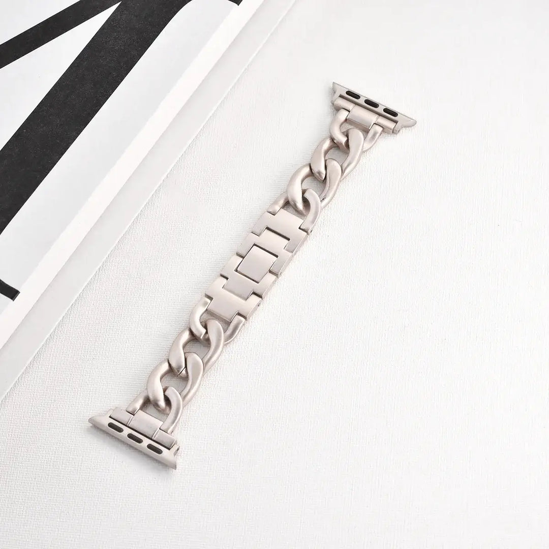 Apple Watch Metal Chain Strap - Premium Stylish Design