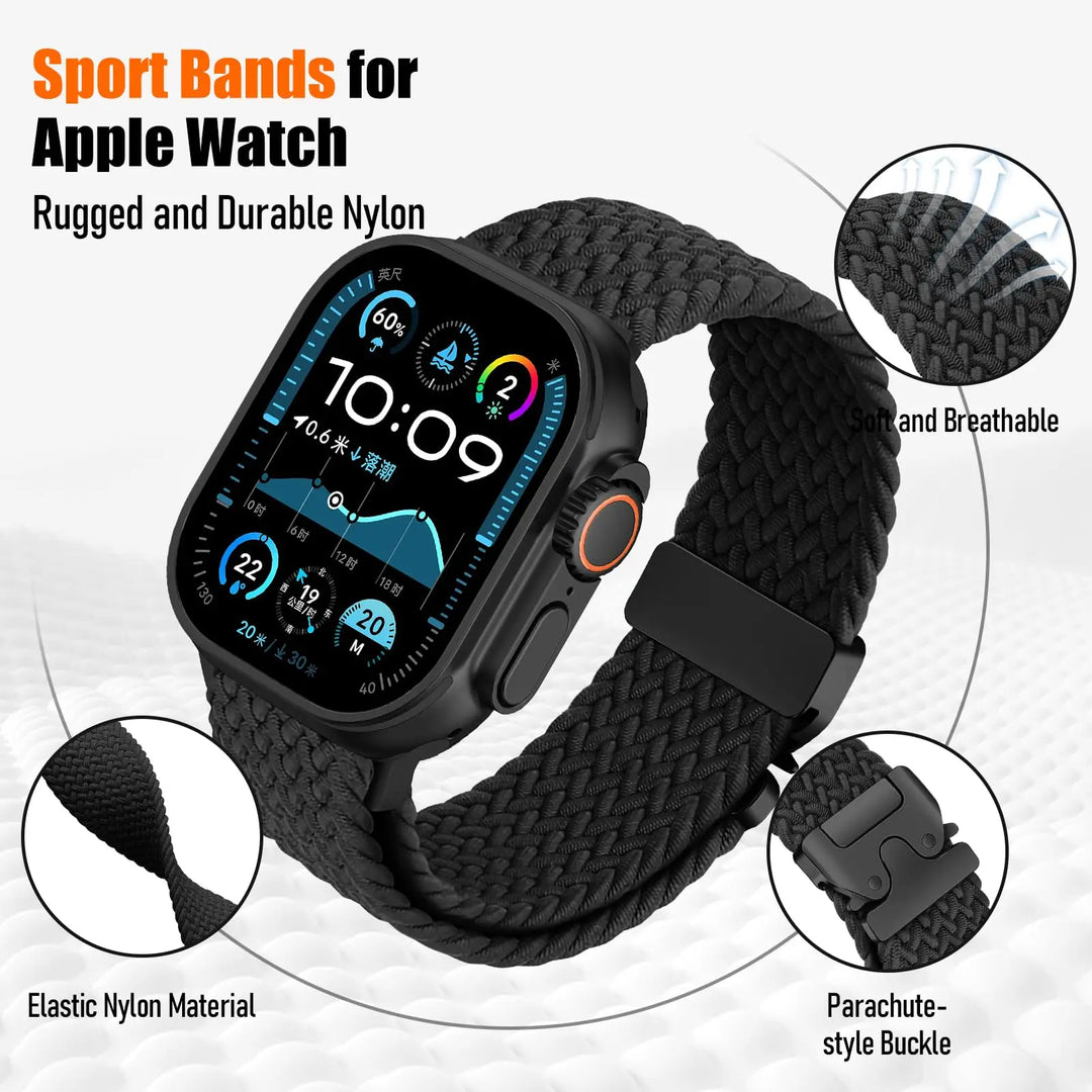 Apple Watch Parachute Strap - Braided Nylon, Breathable