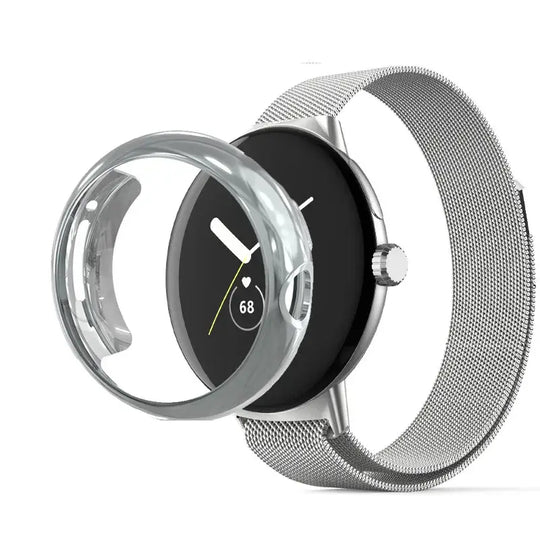 Google Pixel Stainless Steel Band and Case - Premium Design