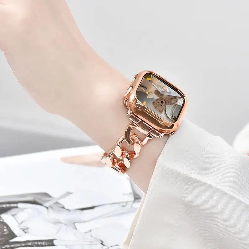 Apple Watch Metal Chain Strap - Premium Stylish Design