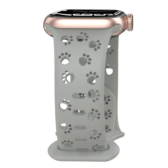 Apple Watch Silicone Strap - Soft Hollow-Out Cat Pattern