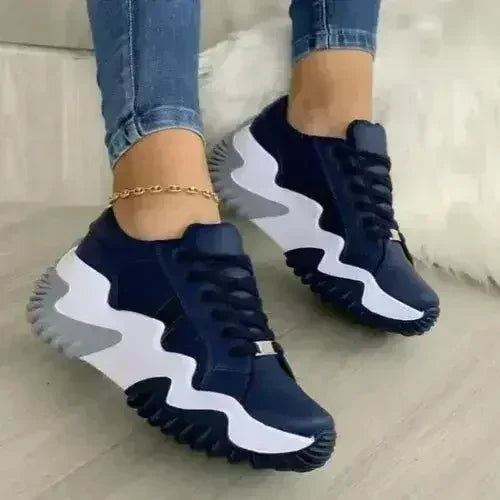 Platform Vulcanized Sneakers - Breathable Shoes | Femstylo
