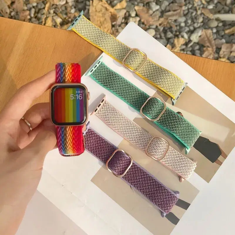 Apple Watch Nylon Band - Stylish, Durable, Elastic Design