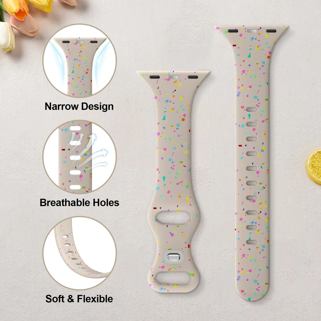 Apple Watch Silicone Band - Soft Flexible Design - Colorful