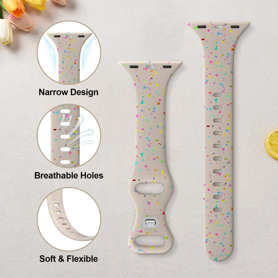 Apple Watch Silicone Band - Soft Flexible Design - Colorful
