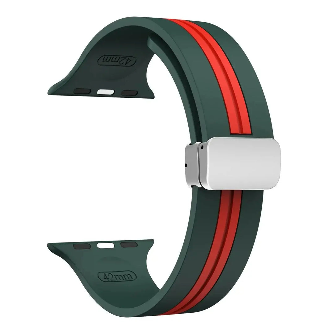 Apple Watch Silicone Strap - Durable Magnetic Closure Design