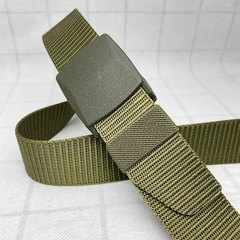 StealthStrap Airport-Ready Tactical Nylon Belt – Ultra-Light, Metal-Free, Adjustable Outdoor Waist Belt for Men & Women (1.5" Wide)