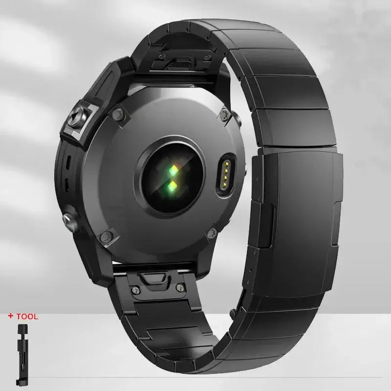 Garmin Steel Band - Modern QuickFit Design Strap