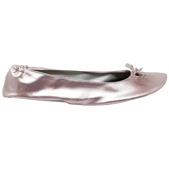 Foldable Ballet Flats Women's Travel Portable Comfortable Shoes Gold