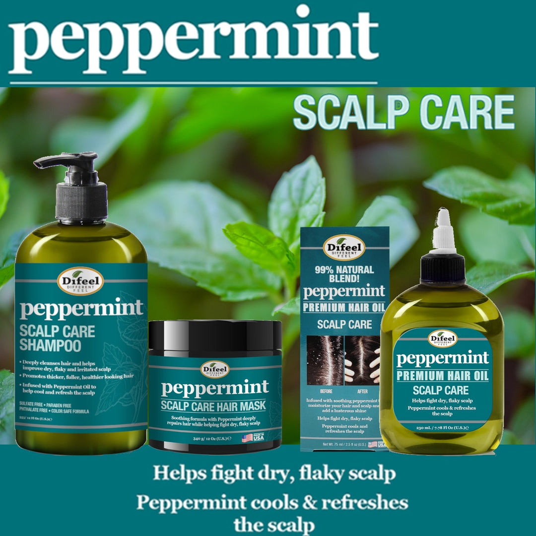 Difeel Peppermint Scalp Care Shampoo 12 oz. by difeel - find your natural beauty