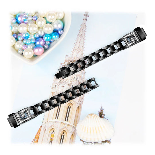 Fitbit Inspire 3 Metal Diamond Band - Elegant Strap