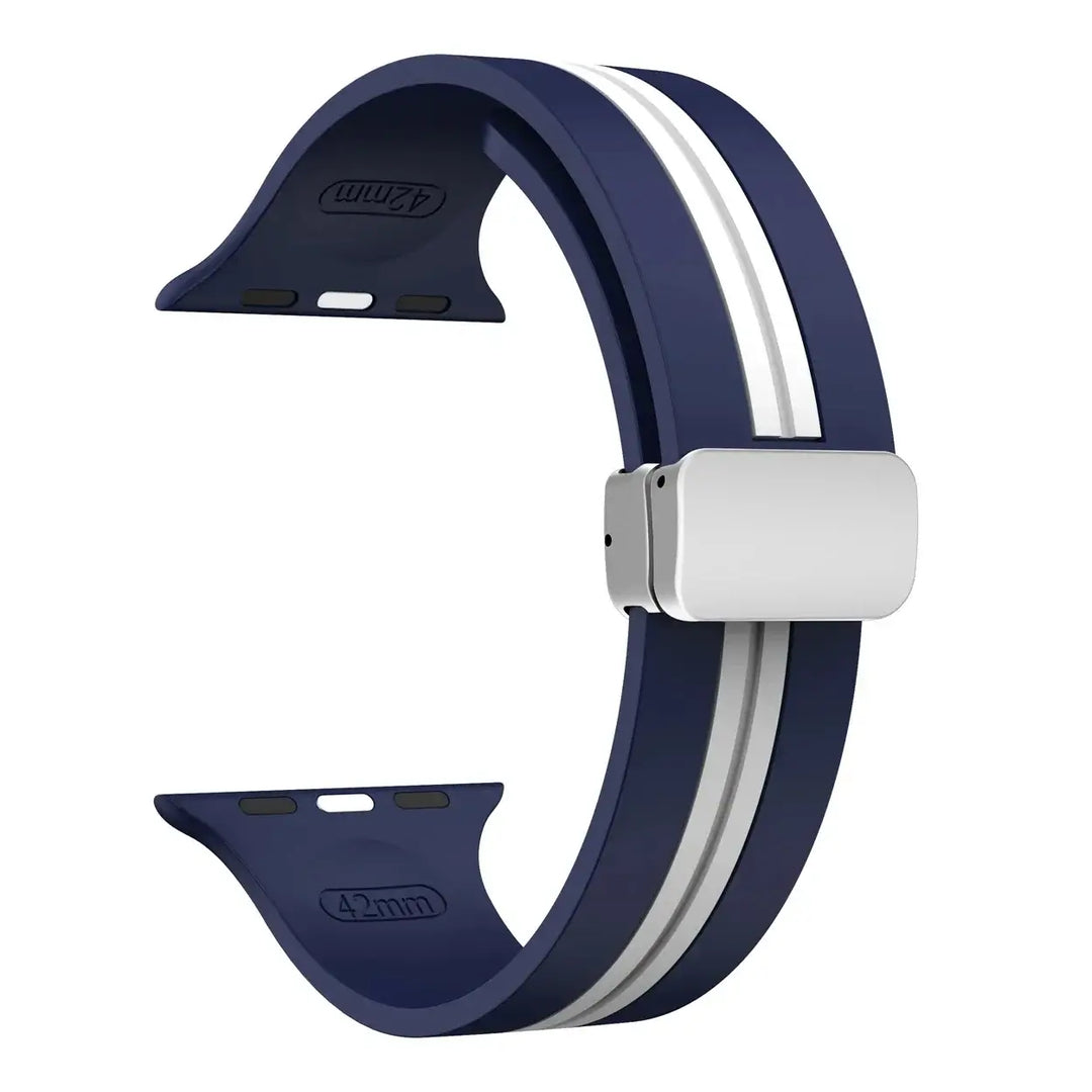 Apple Watch Silicone Strap - Durable Magnetic Closure Design