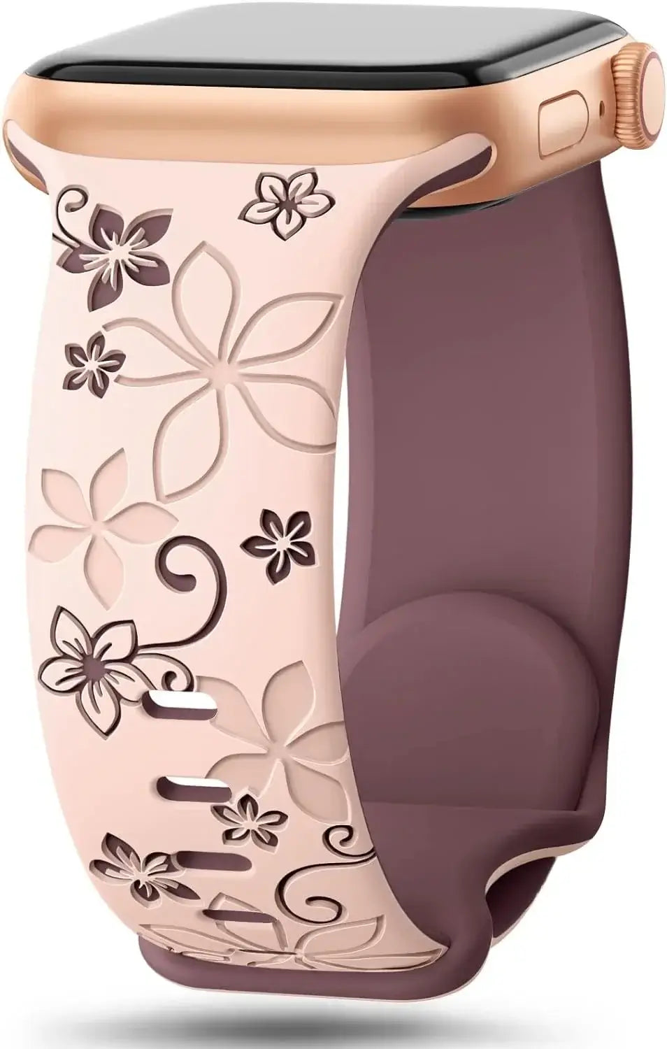 Apple Watch Silicone Band - Durable Floral Design Strap