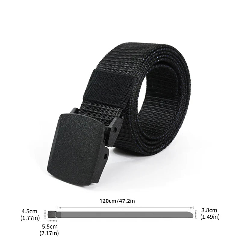 StealthStrap Airport-Ready Tactical Nylon Belt – Ultra-Light, Metal-Free, Adjustable Outdoor Waist Belt for Men & Women (1.5" Wide)