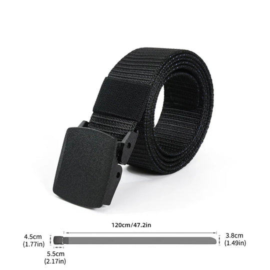 StealthStrap Airport-Ready Tactical Nylon Belt – Ultra-Light, Metal-Free, Adjustable Outdoor Waist Belt for Men & Women (1.5" Wide)