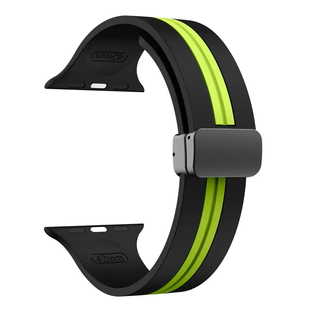 Apple Watch Silicone Strap - Durable Magnetic Closure Design