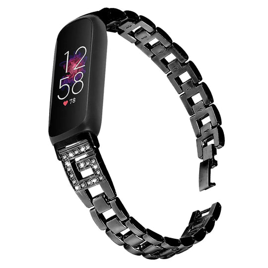 Fitbit Inspire 3 Metal Diamond Band - Elegant Strap