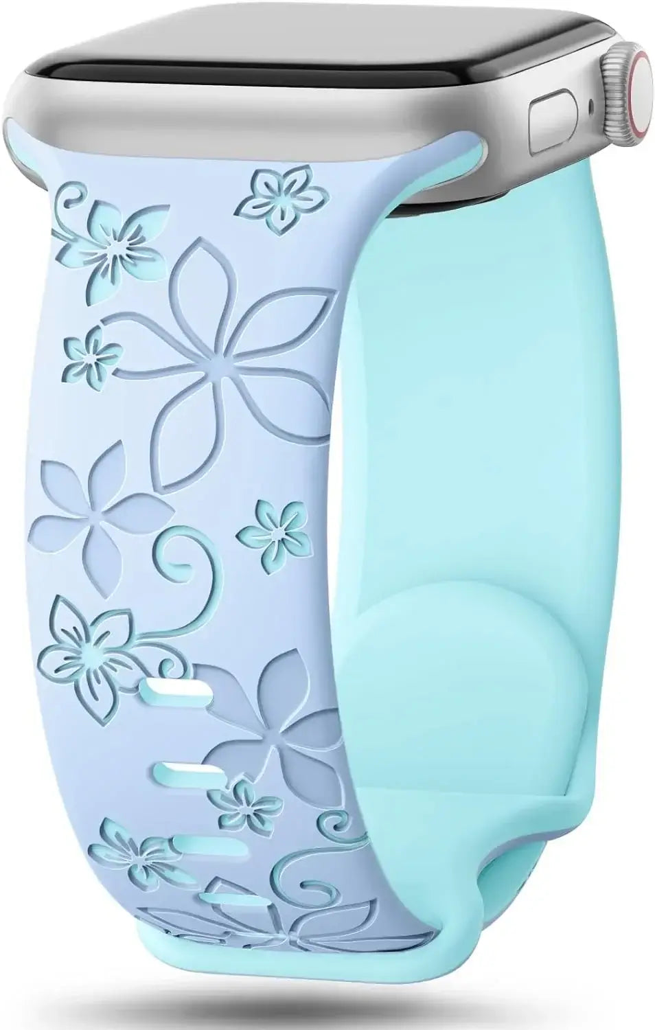 Apple Watch Silicone Band - Durable Floral Design Strap