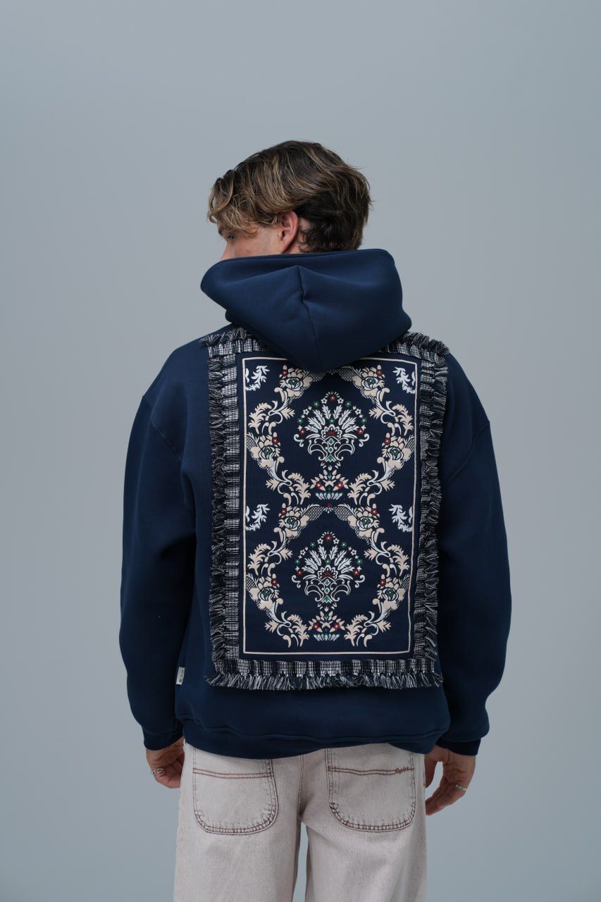 "Saw" Tapestry Appliqué Hoodie