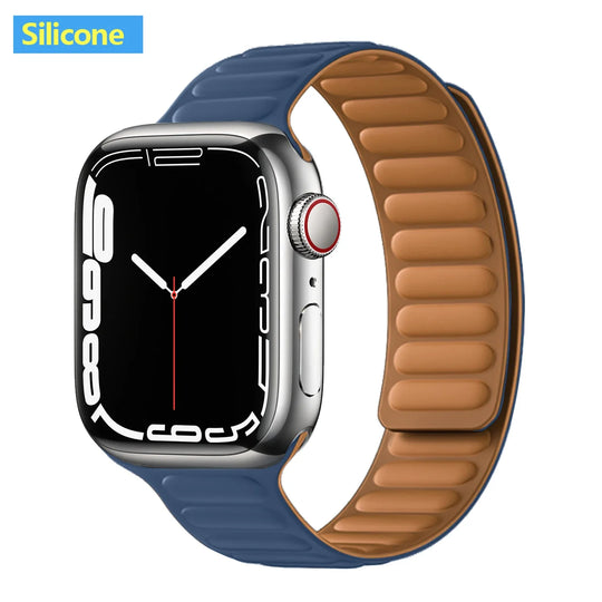 Apple Watch Leather Band - Premium Magnetic Loop Strap