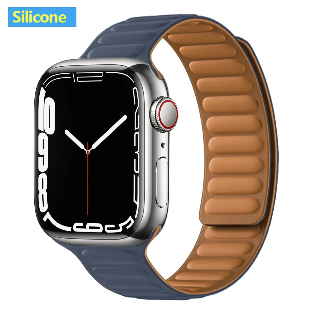 Apple Watch Leather Band - Premium Magnetic Loop Strap