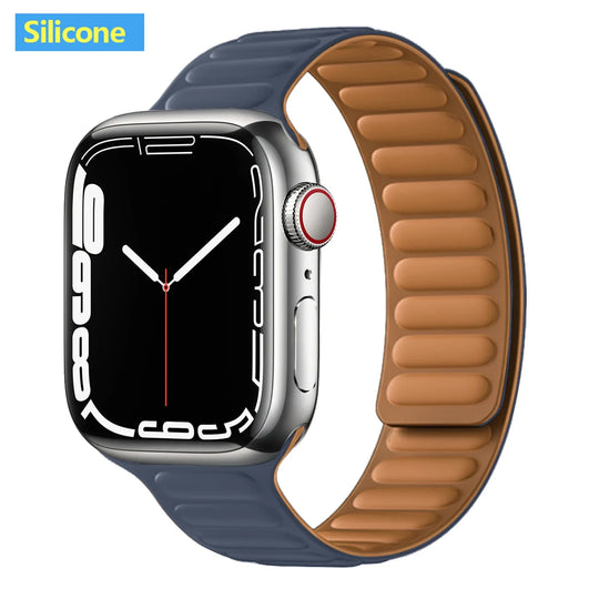 Apple Watch Leather Band - Premium Magnetic Loop Strap