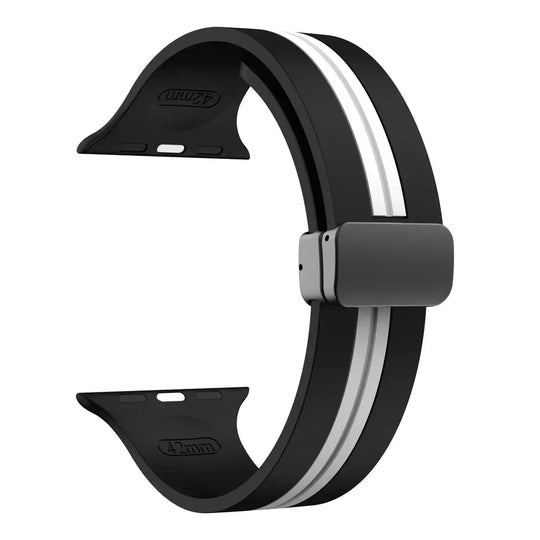 Apple Watch Silicone Strap - Durable Magnetic Closure Design