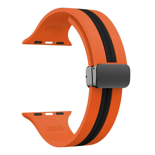 Apple Watch Silicone Strap - Durable Magnetic Closure Design