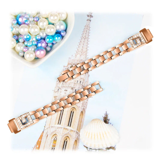 Fitbit Inspire 3 Metal Diamond Band - Elegant Strap