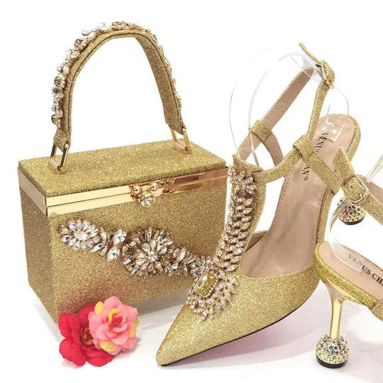 High Quality Ladies Shoes And Bags Set HUY1-6