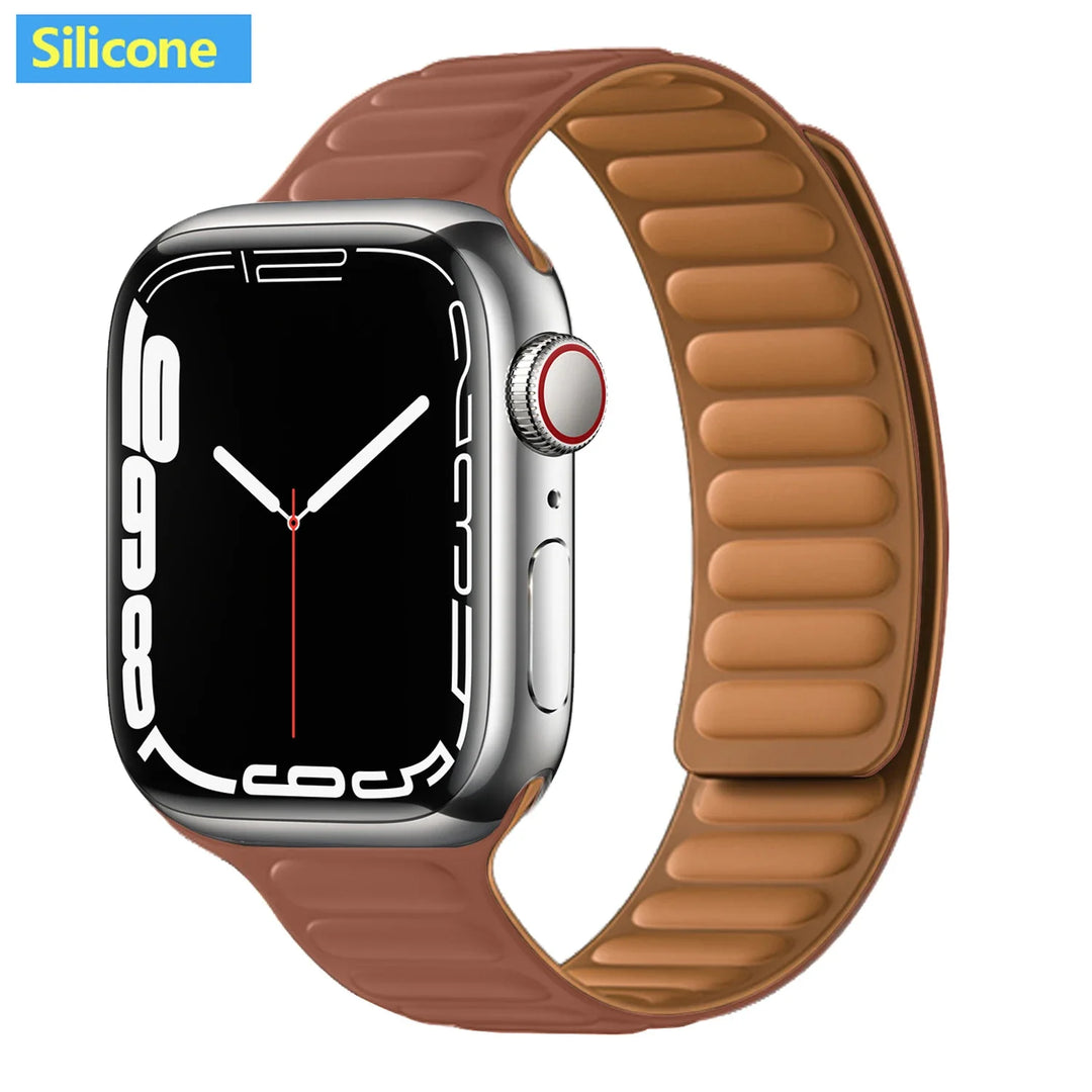 Apple Watch Leather Band - Premium Magnetic Loop Strap