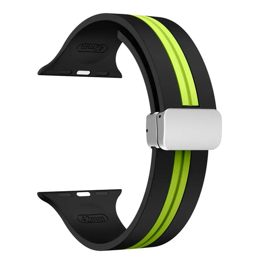 Apple Watch Silicone Strap - Durable Magnetic Closure Design