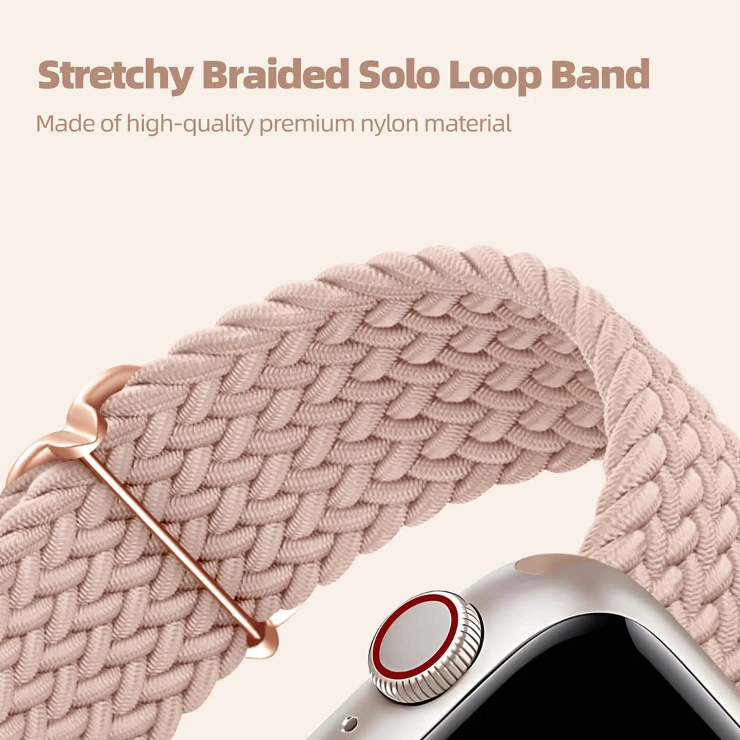 Apple Watch Braided Strap - Soft Elastic Nylon Band