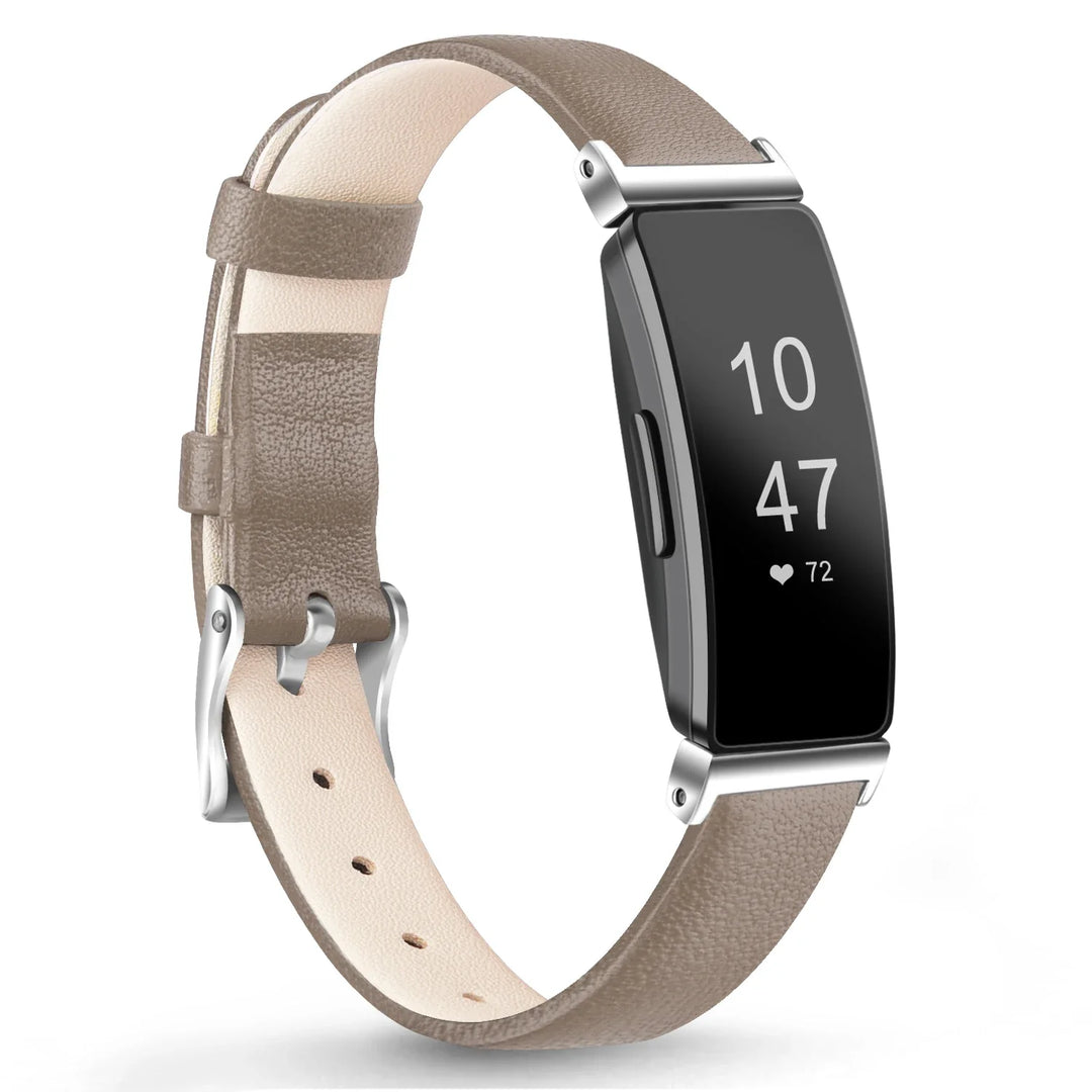 Fitbit Inspire 2, 1, HR Leather Strap - Premium Comfortable Band