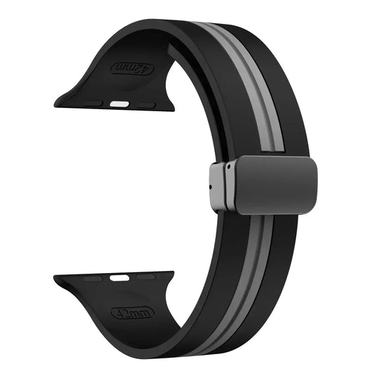 Apple Watch Silicone Strap - Durable Magnetic Closure Design