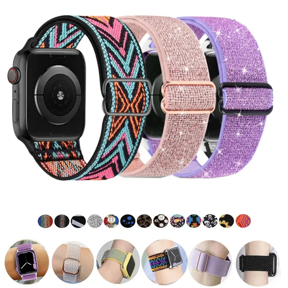 Apple Watch Nylon Band - Stylish, Durable, Elastic Design